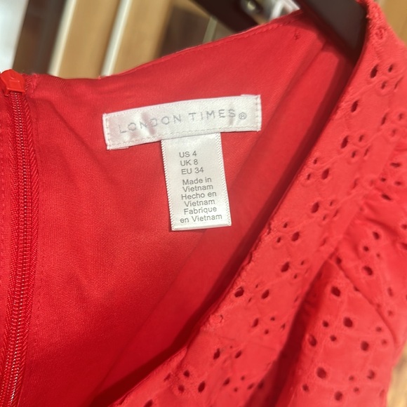 London Times Red Dress - Picture 3 of 5